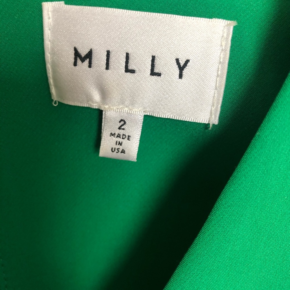 Milly Green Long Sleeve Dress